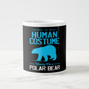 Im A Polar Bear This Is My Human Animal Lover Large Coffee Mug