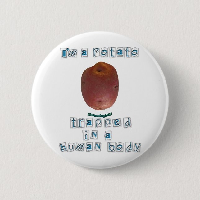 I'm a Potato 6 Cm Round Badge (Front)