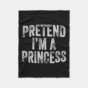 I'm A Princess Costume Family Lazy Halloween Party Fleece Blanket
