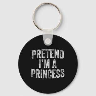 I'm A Princess Costume Family Lazy Halloween Party Key Ring
