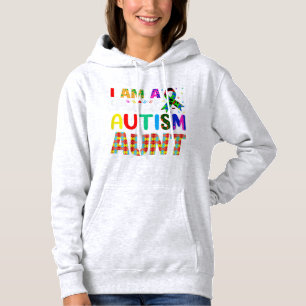 I'm a proud autism aunt design for autism aunties hoodie