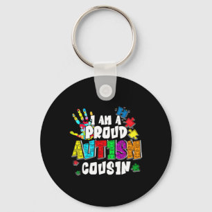 I'm A Proud Autism Cousin Autism Awareness Autisti Key Ring