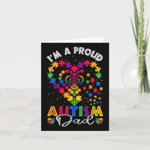 I'm A Proud Autism Dad Grandma Autism Awareness Da Card