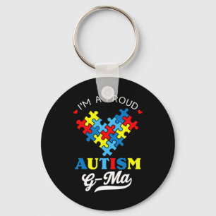 I'm A Proud Autism G-Ma - Perfect for grandmothers Key Ring