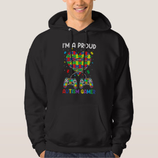 I'm A Proud Autism Gamer Autistic Autism Awareness Hoodie