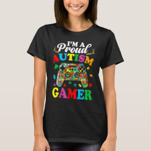I'm A Proud Autism Gamer Kid Boy Autistic Autism A T-Shirt