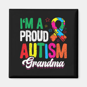 I'm A Proud Autism Grandma Autist Support Autists  Magnet
