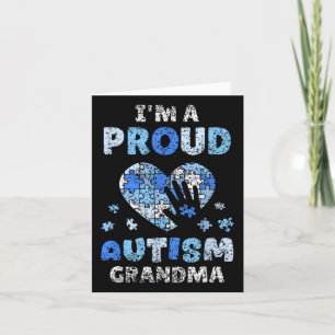 I'm A Proud Autism Grandma Support Autists Autist Card