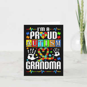 I'm A Proud Autism Grandma Support Autists Autist Card
