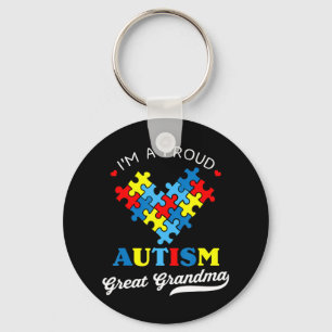 I'm A Proud Autism Great Grandma - Perfect for gra Key Ring