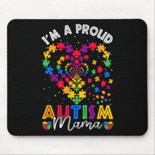 I'm A Proud Autism Mama Grandma Autism Awareness D Mouse Mat