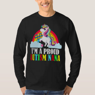 I'm A Proud Autism Nana Mum Unicorn Family Matchi T-Shirt