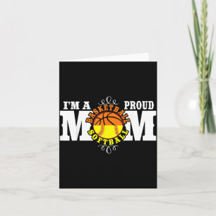 Im A Proud Basball Softball Mum - Combined Sports Card