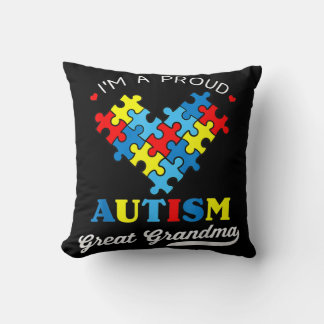 I'm A Proud Great Grandma Autism Awareness Autisti Cushion