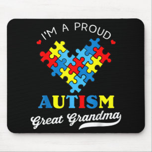 I'm A Proud Great Grandma Autism Awareness Autisti Mouse Mat