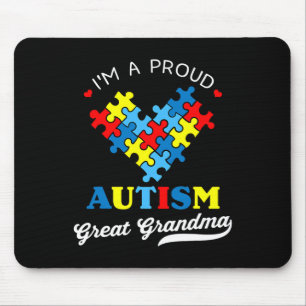 I'm A Proud Great Grandma Autism Awareness Autisti Mouse Mat