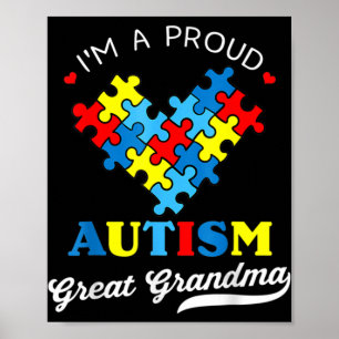 I'm A Proud Great Grandma Autism Awareness Autisti Poster