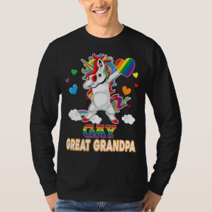 I'm A Proud Lgbt Gay Great Grandpa Pride Dabbing U T-Shirt