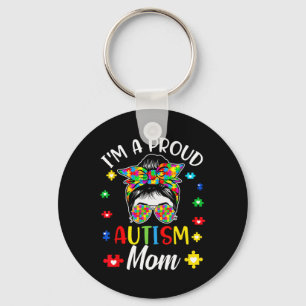 I'm A Proud Mum Autism Awareness Support Autistic Key Ring