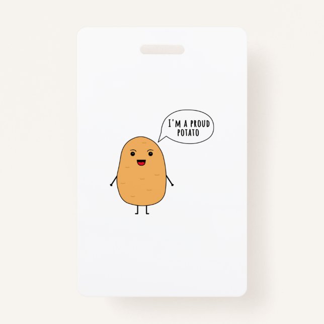 I'm a proud potato ID badge (Front)