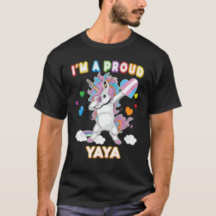 I'm A Proud Transgender Yaya Lgbt Pride Dabbing Un T-Shirt