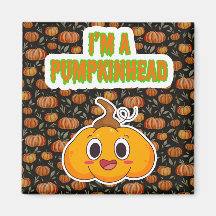 I'm a Pumpkinhead 1 with Pumpkin Background Square