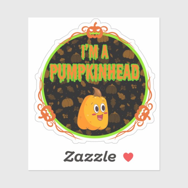 I'm a Pumpkinhead circle w/ Fancy Design (Sheet)