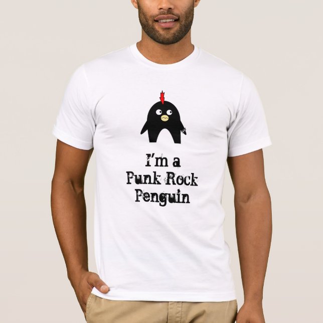 I'm a Punk Rock Penguin T-Shirt (Front)