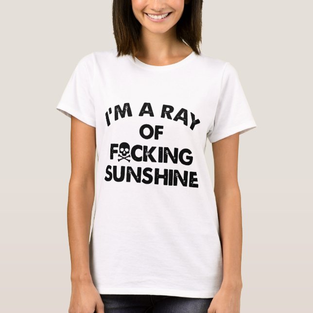 i'm a ray of   sunshine tattoo T-Shirt (Front)
