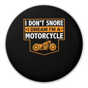 Im A Real Motorcyclist Gift For Motorcycle Lovers. Ceramic Knob