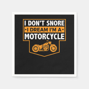 Im A Real Motorcyclist Gift For Motorcycle Lovers. Napkin