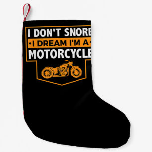 Im A Real Motorcyclist Gift For Motorcycle Lovers. Small Christmas Stocking