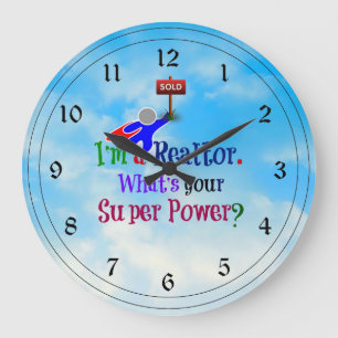 I'm a Realtor - Humour Large Clock