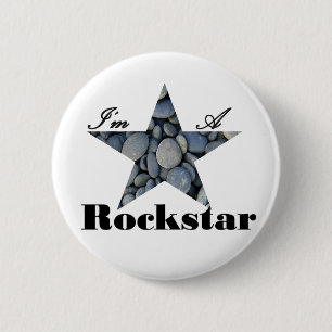I'M A Rockstar 6 Cm Round Badge
