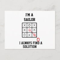 Im A Sailor I Always Find A Solution  Postcard