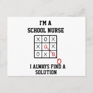 Im A School Nurse I Always Find A Solution Postcard