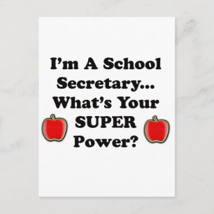 I'm a School Secretary Postcard