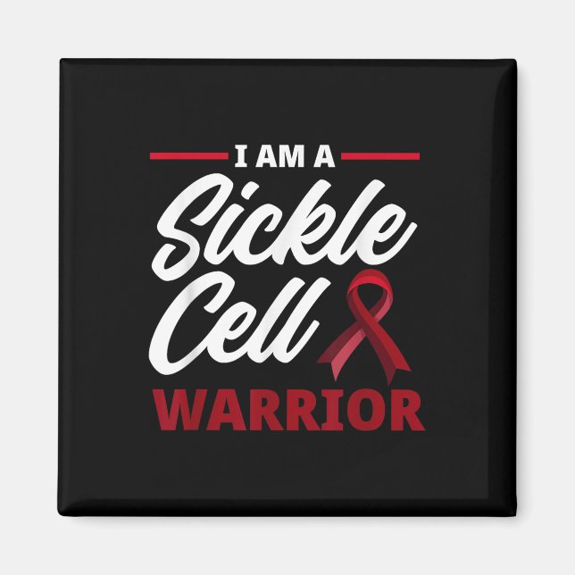 Im A Sickle Cell Warrior Sickle Cell Anaemia Aware Magnet (Front)