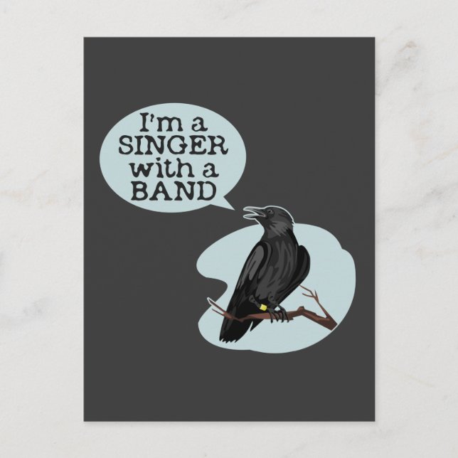 I'm A Singer With A Band Postcard (Front)