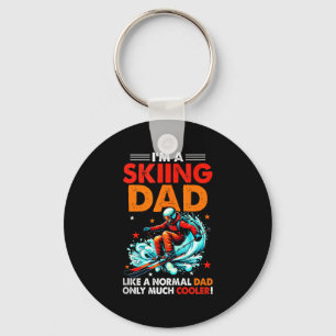 Im A Skiing Dad Definition Much Cooler Funny Fathe Key Ring