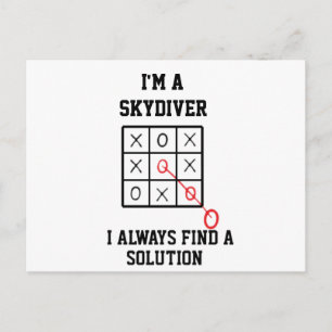Im A Skydiver I Always Find A Solution Postcard