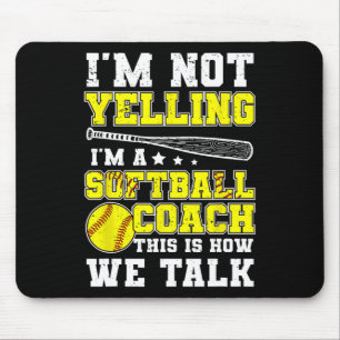 I'm A Softll Coach Funny Softll Coaching Mouse Mat