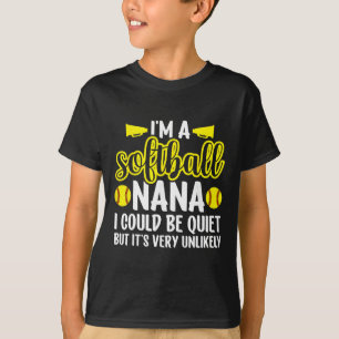 I'm A Softll Nana Grandma Nana Of A Softll Player T-Shirt