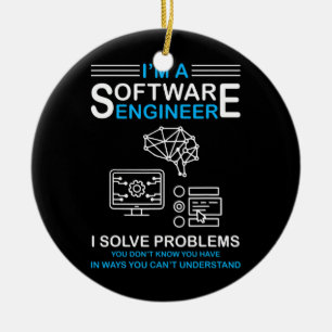 I'm a Software Engineer Software Developer  Ceramic Tree Decoration