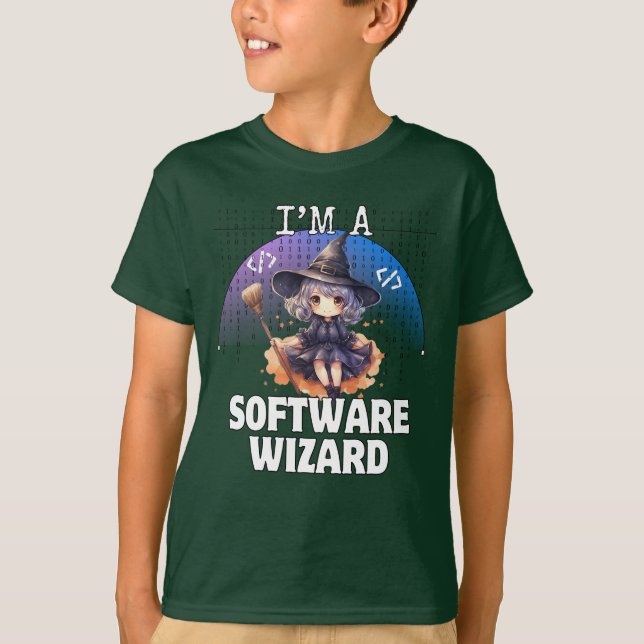 I'm a software wizard.b T-Shirt (Front)