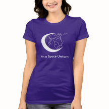 I'm a Space Unicorn tshirt (dark colours)