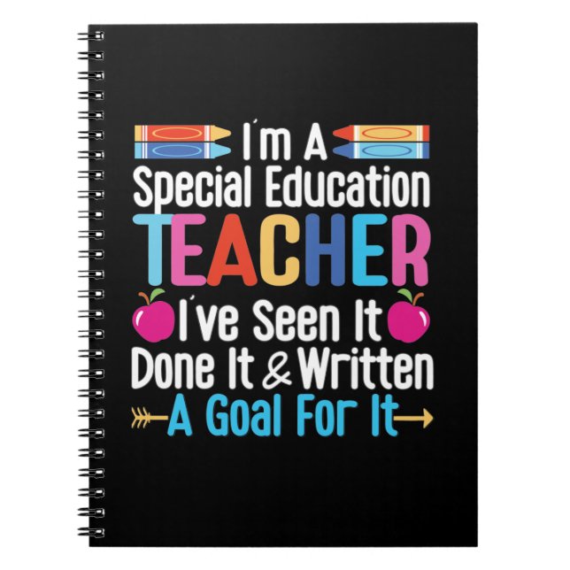I'm A Special Education Teacher, SPED Teacher Notebook (Front)