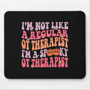 I'm A Spooky Occupational Therapist Retro Hallowee Mouse Mat
