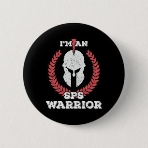 I'm A Sps Warrior Stiff Person Syndrome Awareness  6 Cm Round Badge