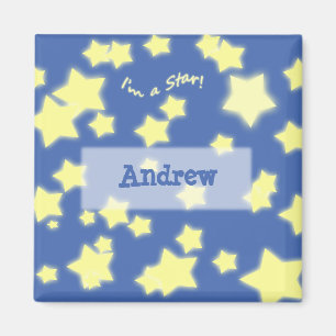 I'm a Star! Name Blue/Yellow Magnet